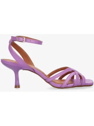 Mya Purple Leather Sandal Straps