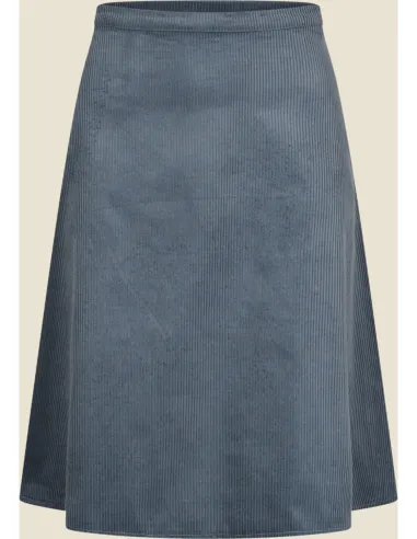 Very Cherry - A-Line Skirt Corduroy Duck Blue