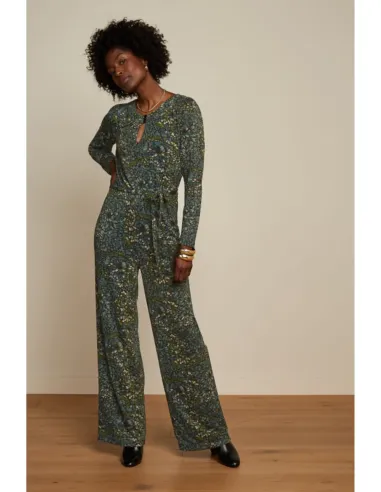 King Louie - Lee Jumpsuit Glam Dragonfly Green
