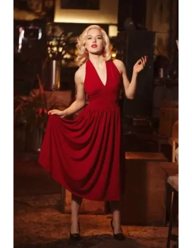 -50% Marilyn Dress Deep Red