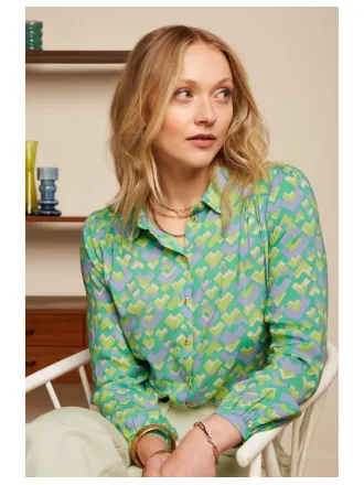 King Louie - Carina Blouse Cocktail Simply Green