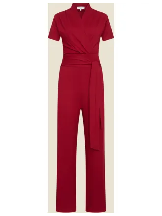 Very Cherry - Emmylou Jumpsuit Red Tricot Deluxe