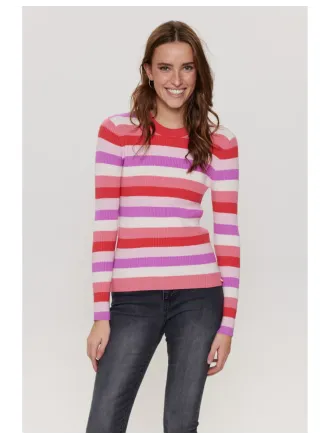 Nümph - Nuberry Striped Pullover Teaberry