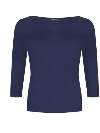 Very Cherry - Boatneck Top Navy Tricot Deluxe