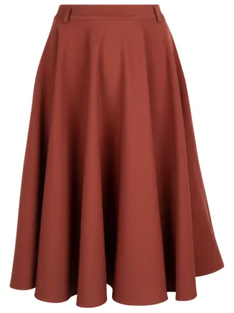 Very Cherry - Circle Skirt Terra Gabardine