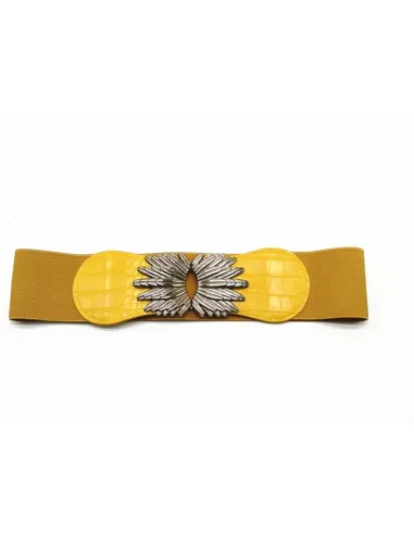 Art Deco Belt Yellow