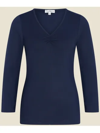 Very Cherry - V-Neck Top Navy Tricot Deluxe