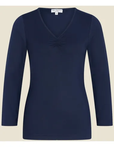 Very Cherry - V-Neck Top Navy Tricot Deluxe