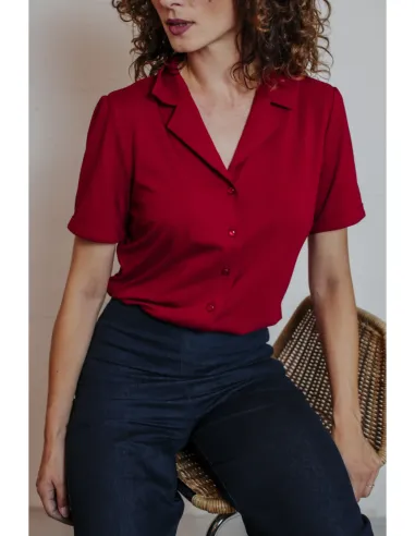 Very Cherry - Dita Blouse Red Tricot Deluxe
