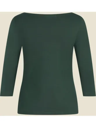 Very Cherry - Boatneck Top Bottle Green Tricot Deluxe