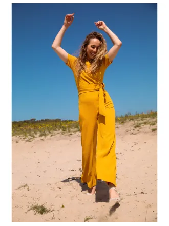 Very Cherry - Emmylou Jumpsuit Jersey Crepe Yellow