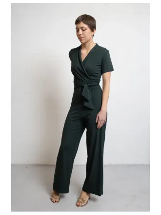 Very Cherry - Emmylou Jumpsuit Tricot Deluxe Bottle Green